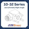 10-32 Microdot Jack Female Right Angle