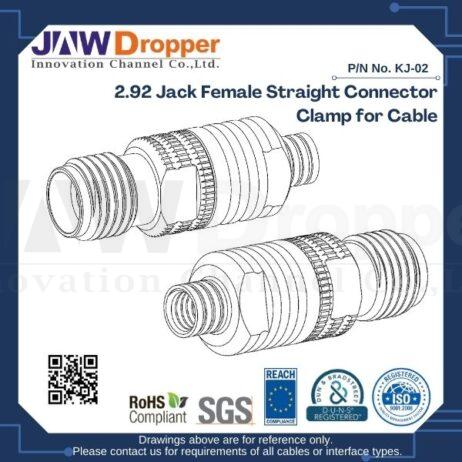 2.92 Jack Female Straight Connector Clamp for Cable