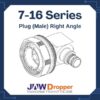 7-16 Plug Male Right Angle Connectors