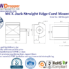 MCX Jack Female Straight Edge Card Mount Coaxial Connector 50 ohms