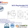 MCX Plug Male Straight PCB Coaxial Connector 50 ohms