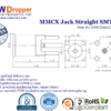MMCX Jack Female Straight SMT Coaxial Connector 50 ohms