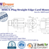 MMCX Plug Male Straight Edge Card Mount Coaxial Connector 50 ohms