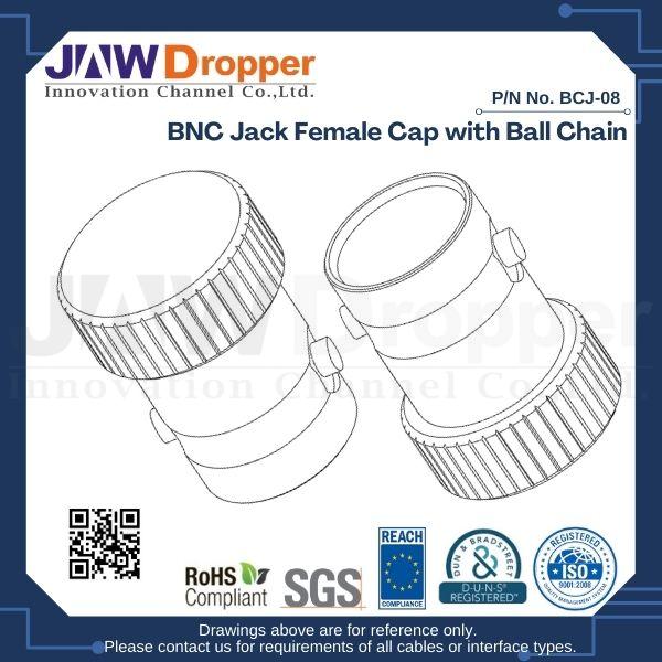 BNC Jack Female Cap with Ball Chain