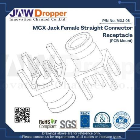 MCX Jack Female Straight Connector Receptacle (PCB Mount)