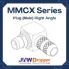 MMCX Plug Male Right Angle Connectors