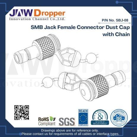 SMB Jack Female Connector Dust Cap with Chain