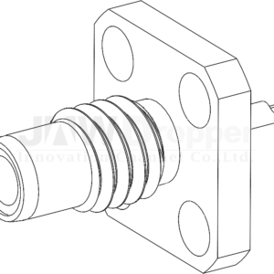 SMC Jack Female Straight Connector Receptacle PIN Solder (Flange Mount)