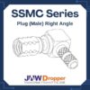 SSMC Plug Male Right Angle Connectors