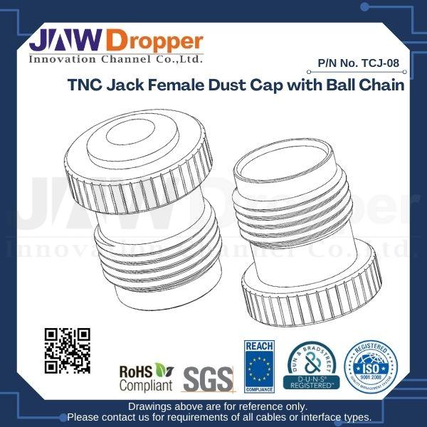 TNC Jack Female Dust Cap with Ball Chain