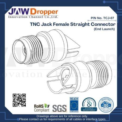TNC Jack Female Straight Connector (End Launch)