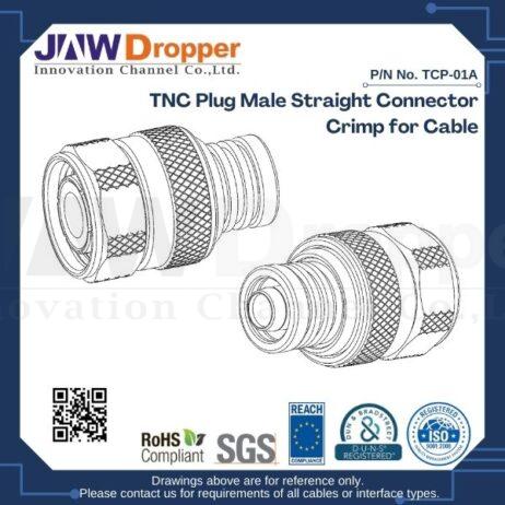 TNC Plug Male Straight Connector Crimp for Cable